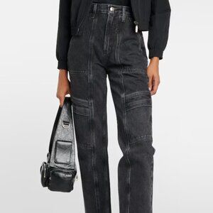 AGOLDE COOPER High-Rise Cargo Jeans EUC washed black